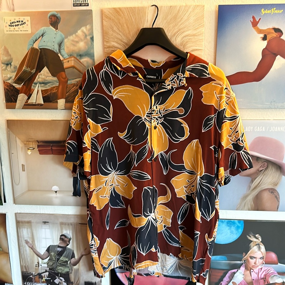 Express Camp Collar button down shirt